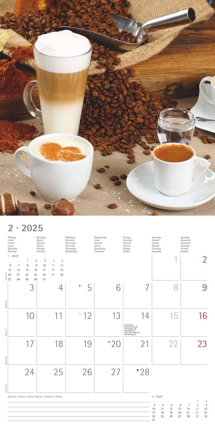 Bild: 4251732343064 | Kaffeegenuss 2025 - Broschürenkalender 30x30 cm (30x60 geöffnet) -...