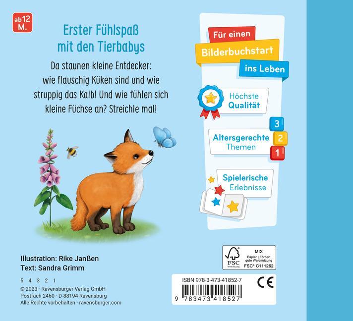 Bild: 9783473418527 | Mein erstes Fühlbuch: Meine liebsten Tierkinder | Sandra Grimm | Buch