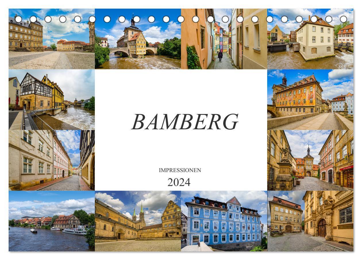 Cover: 9783383000959 | Bamberg Impressionen (Tischkalender 2024 DIN A5 quer), CALVENDO...