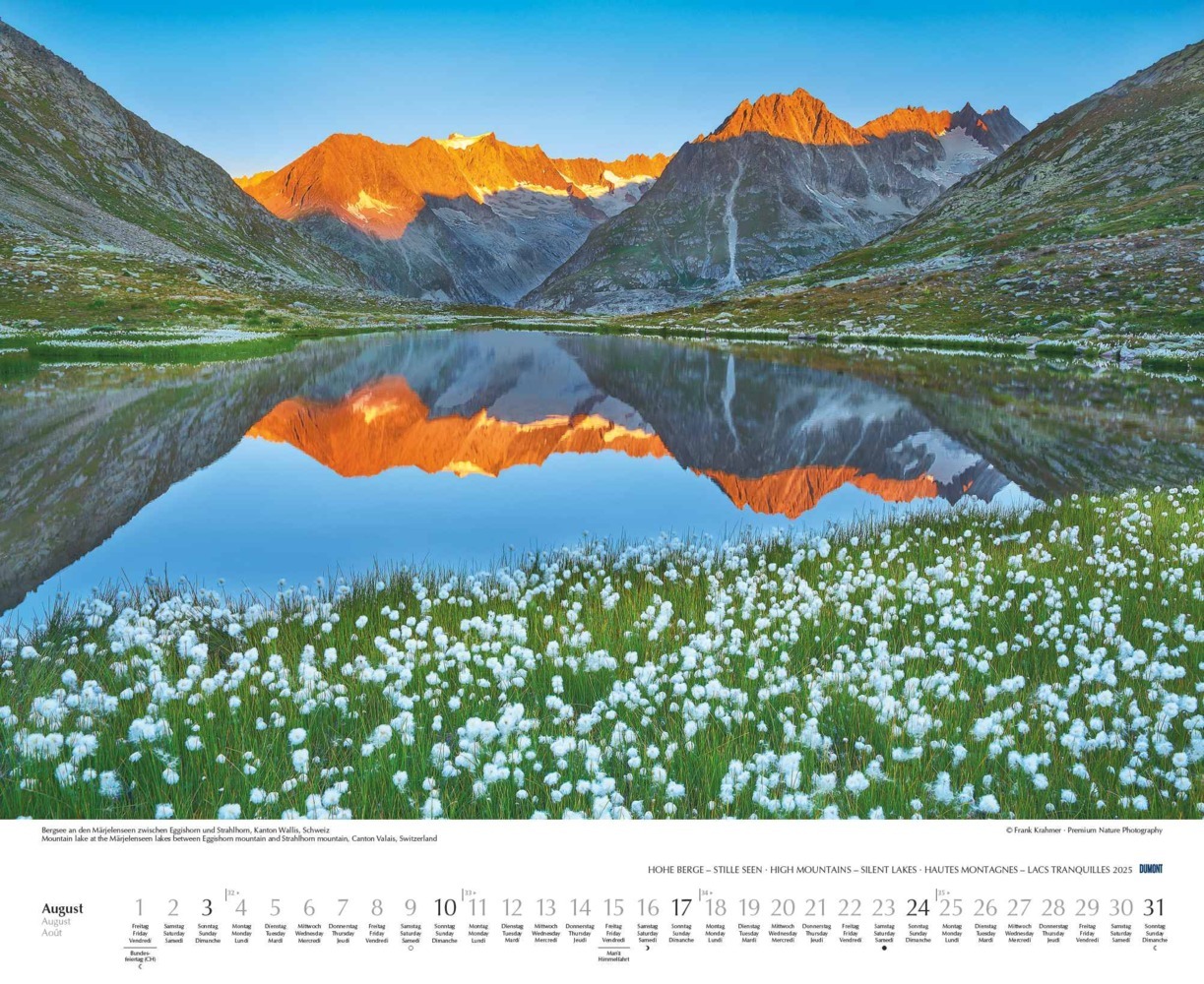 Bild: 4250809653570 | DUMONT - Hohe Berge - Stille Seen 2025 Wandkalender, 52x42,5cm,...