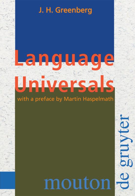 Cover: 9783110172843 | Language Universals | With Special Reference to Feature Hierarchies