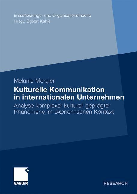 Cover: 9783834928658 | Kulturelle Kommunikation in internationalen Unternehmen | Mergler | xv