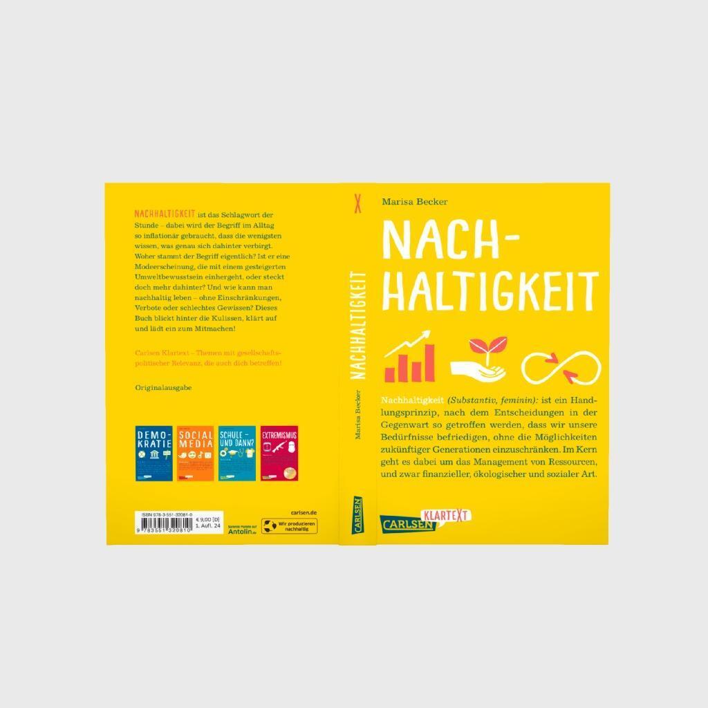 Bild: 9783551320810 | Carlsen Klartext: Nachhaltigkeit | Marisa Becker | Taschenbuch | 2024