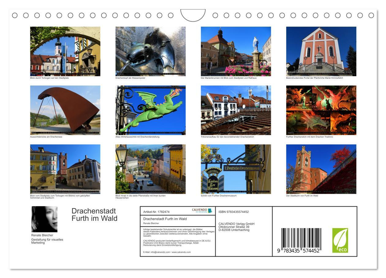 Bild: 9783435574452 | Drachenstadt Furth im Wald (Wandkalender 2025 DIN A4 quer),...