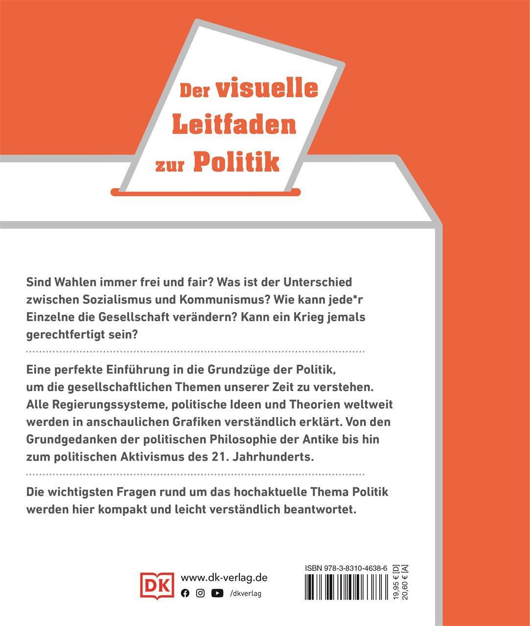 Rückseite: 9783831046386 | #dkinfografik. Politik einfach verstehen | Paul Kelly (u. a.) | Buch