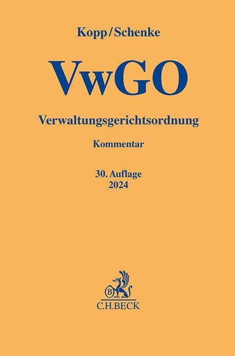 Cover: 9783406820069 | Verwaltungsgerichtsordnung | Wolf-Rüdiger Schenke | Taschenbuch | 2024