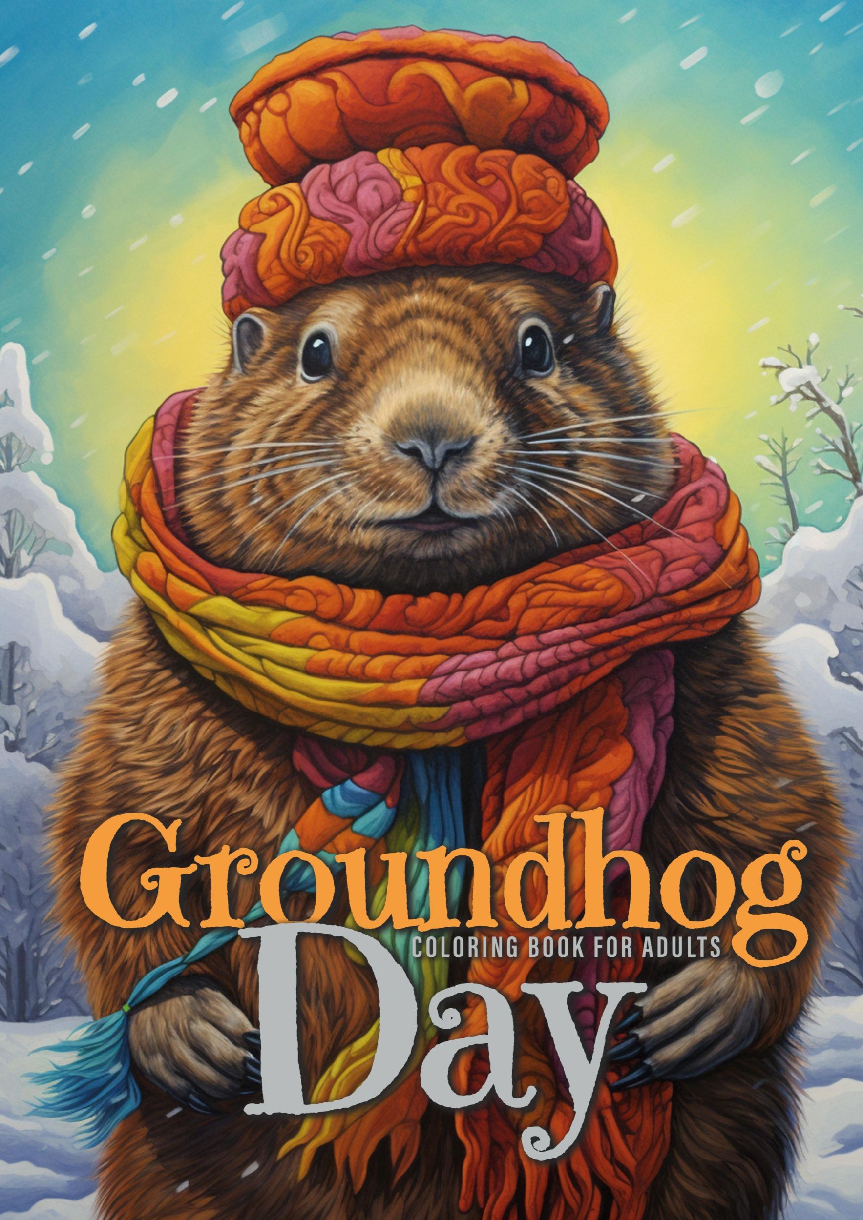 Cover: 9783758463945 | Groundhog Day Coloring Book for Adults | Monsoon Publising | Buch