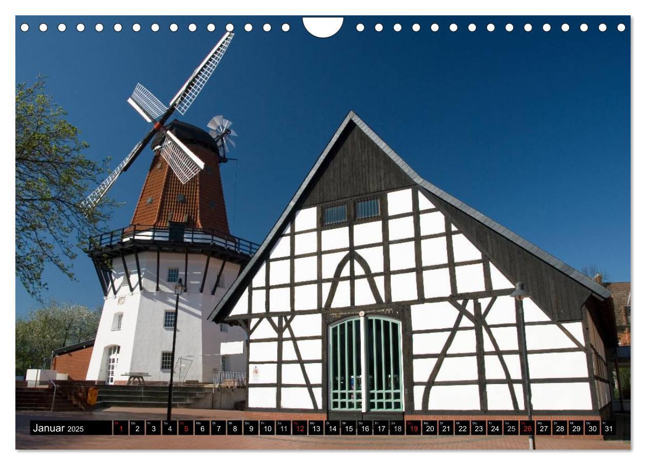 Bild: 9783435738083 | Windmühlen in Deutschland (Wandkalender 2025 DIN A4 quer), CALVENDO...