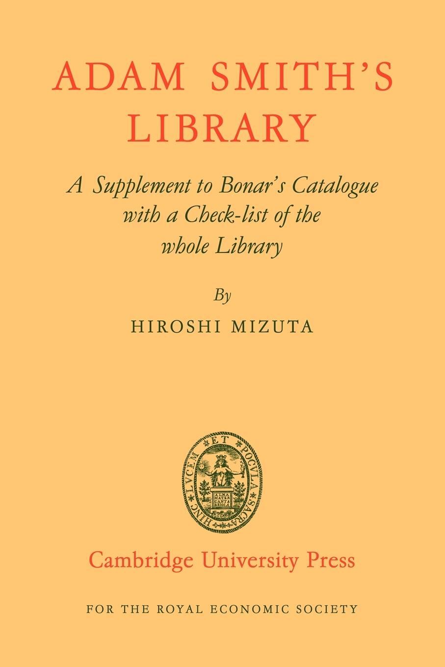 Cover: 9780521088299 | Adam Smith's Library | Hiroshi Mizuta | Taschenbuch | Paperback | 2008