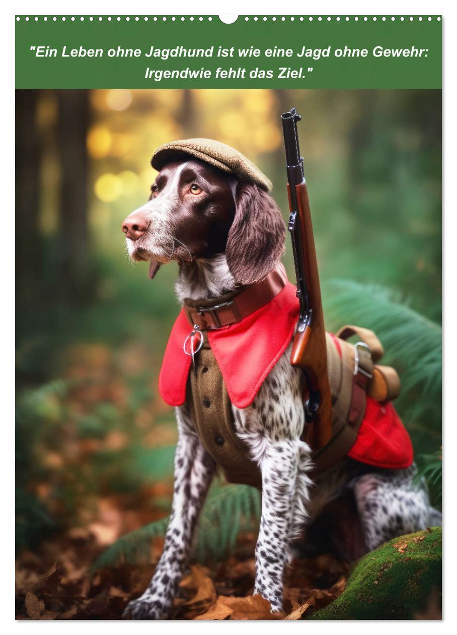 Bild: 9783435979684 | Lustige Jagdhunde mit Jägerlatein (Wandkalender 2025 DIN A2 hoch),...