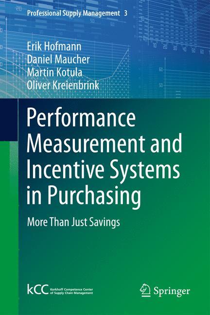 Cover: 9783642384387 | Performance Measurement and Incentive Systems in Purchasing | Buch