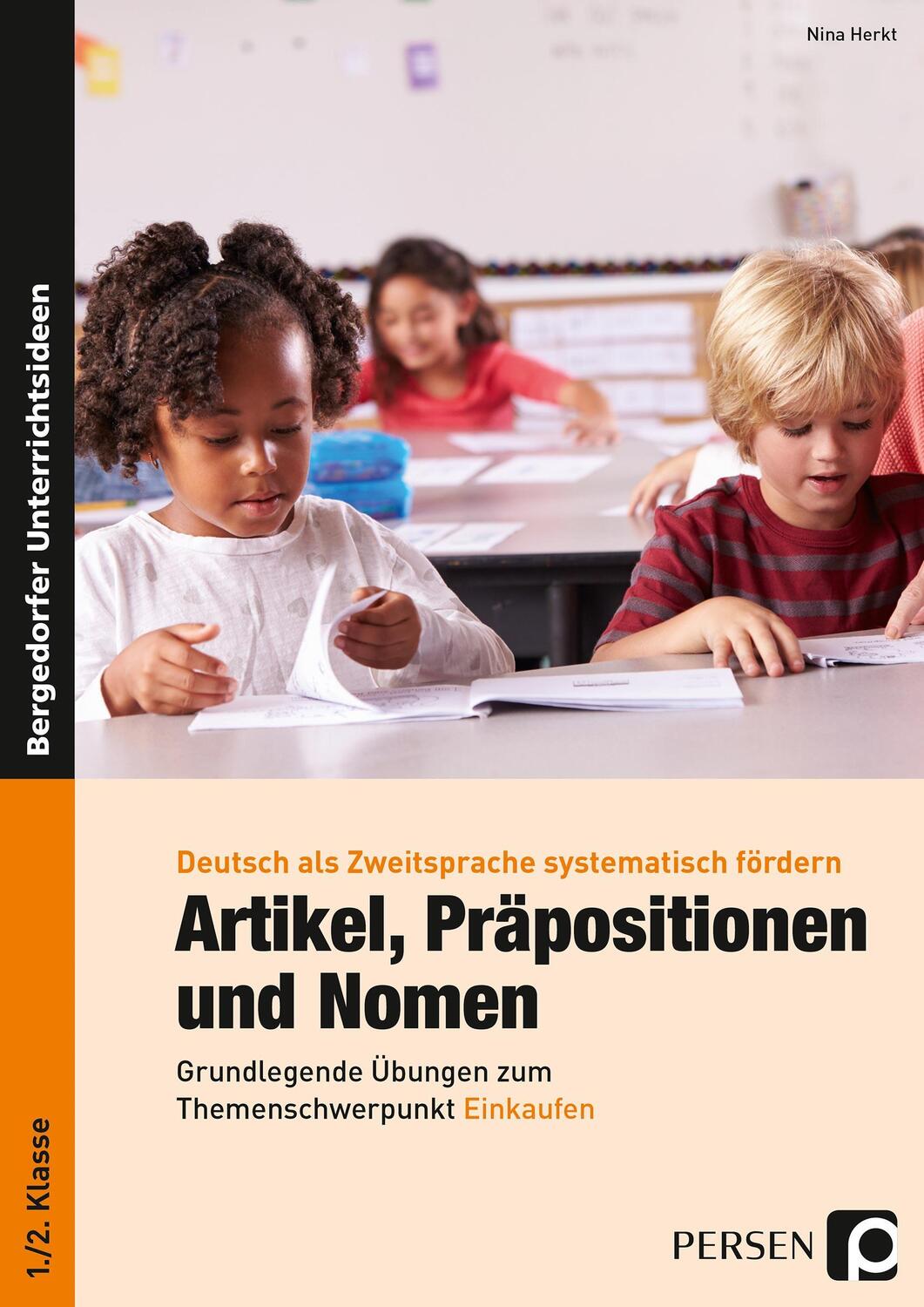 Cover: 9783403200567 | Artikel, Präpositionen und Nomen - Einkaufen 1/2 | Nina Herkt | Buch
