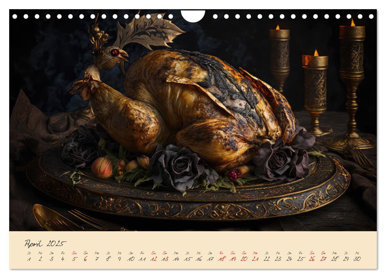 Bild: 9783383857607 | Gothic Food (Wandkalender 2025 DIN A4 quer), CALVENDO Monatskalender