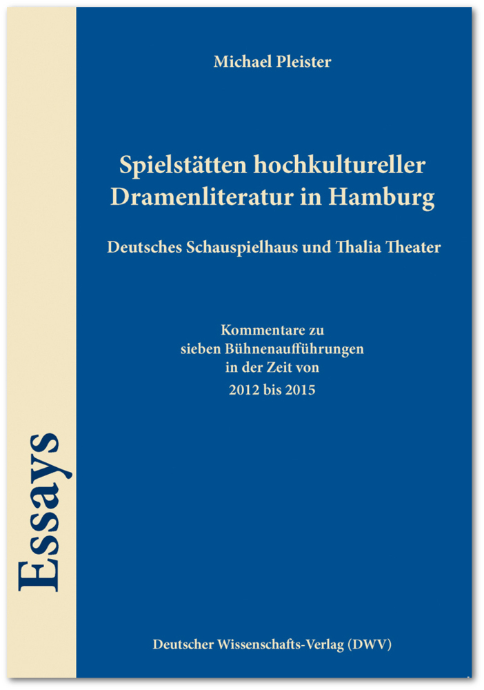 Cover: 9783868881066 | Spielstätten hochkultureller Dramenliteratur in Hamburg. Deutsches...