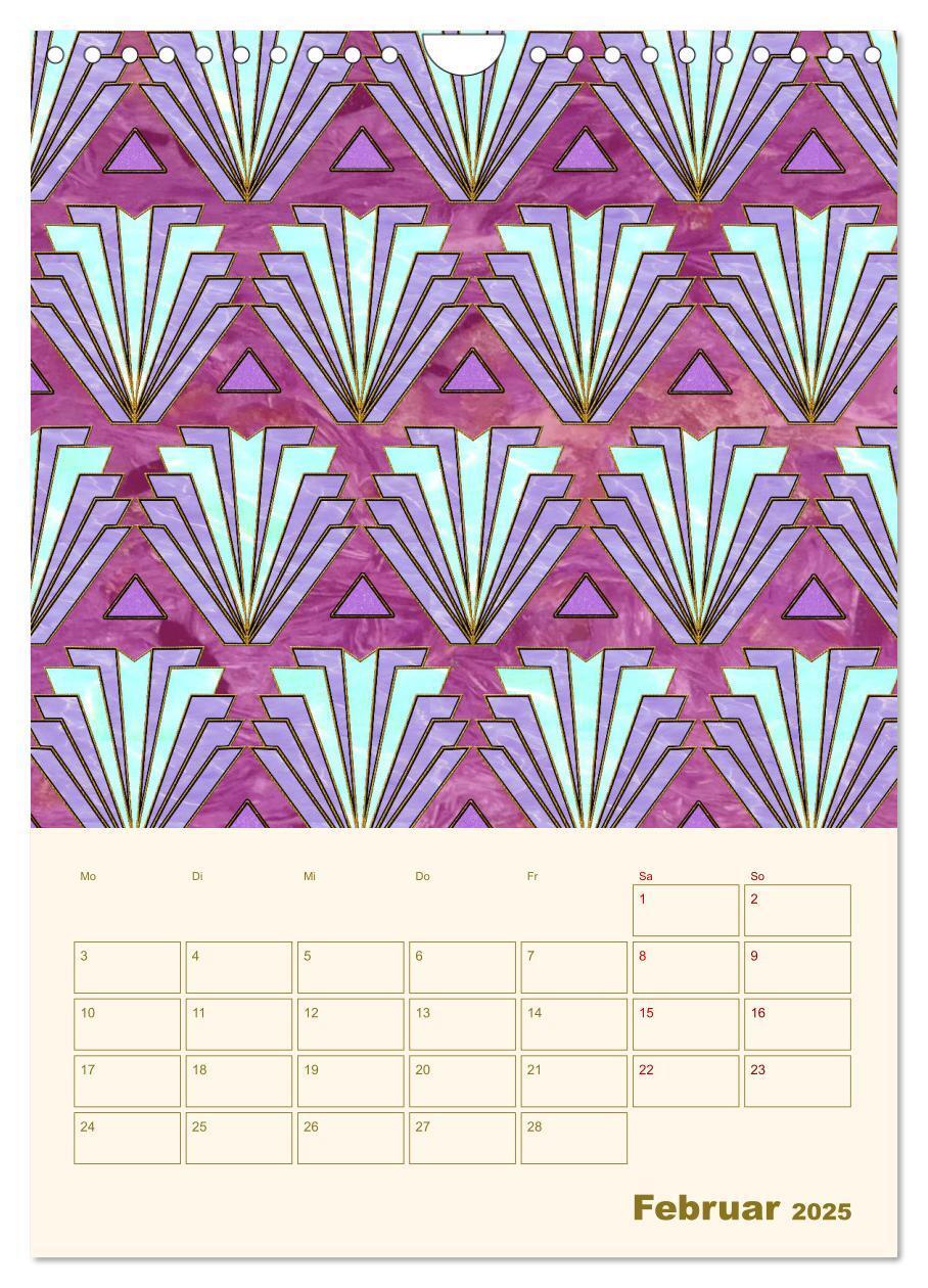 Bild: 9783435853809 | Art Deco Planer (Wandkalender 2025 DIN A4 hoch), CALVENDO...