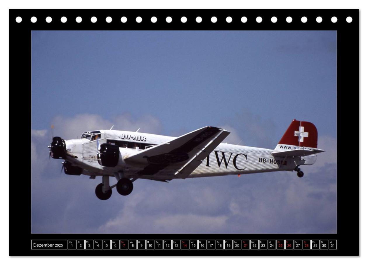 Bild: 9783435814978 | JU-AIR Ju-52 (Tischkalender 2025 DIN A5 quer), CALVENDO Monatskalender