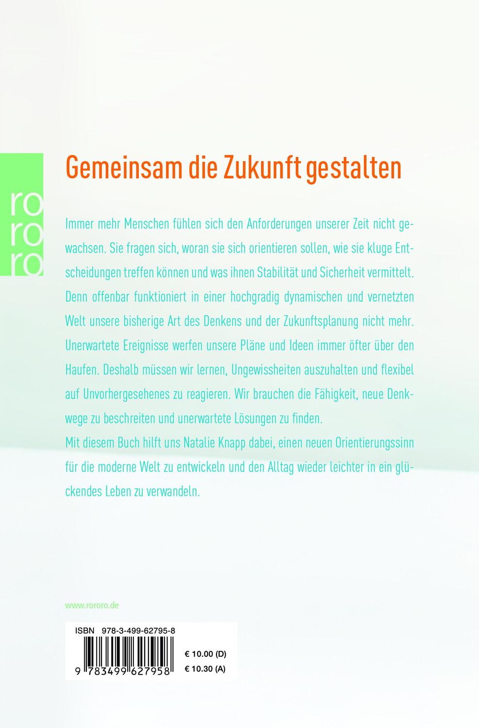 Rückseite: 9783499627958 | Kompass neues Denken | Natalie Knapp | Taschenbuch | Deutsch | 2013