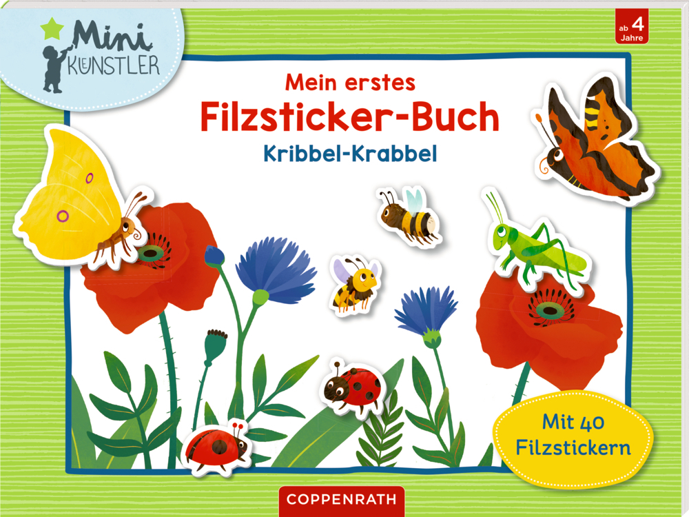 Cover: 9783649640400 | Mein erstes Filzsticker-Buch | Kribbel-Krabbel | Susanna Hatkemper