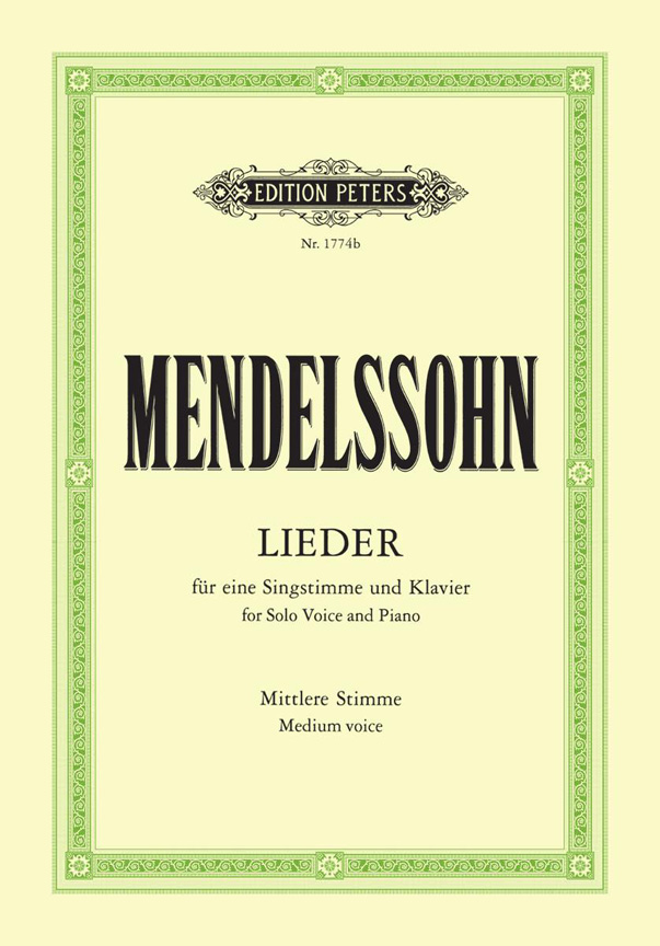 Cover: 9790014008093 | Complete Lieder | Mittlere Singstimme / Klavierauszug | Bartholdy