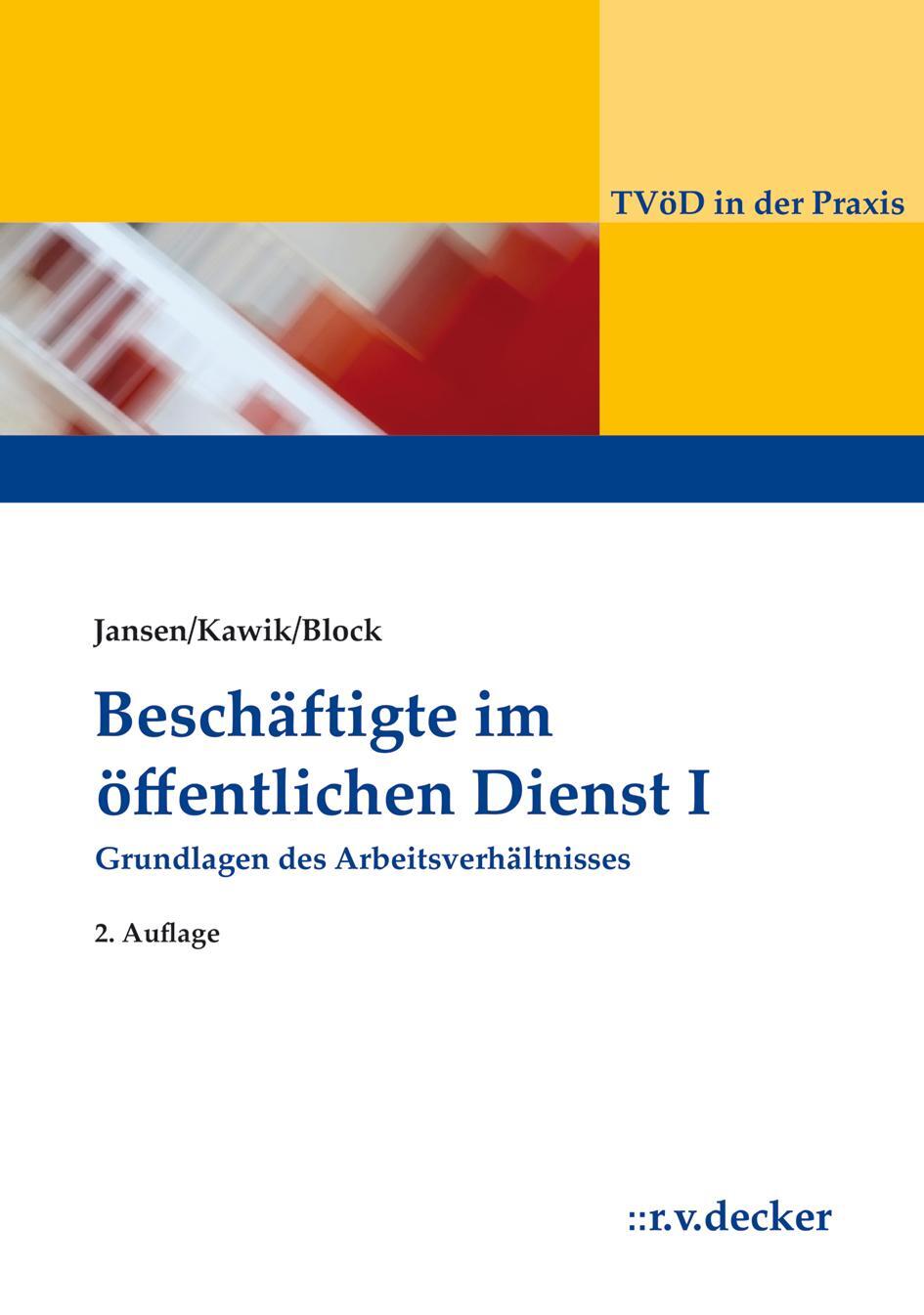 Cover: 9783768505543 | Beschäftigte im Öffentlichen Dienst I | Beatrix Jansen (u. a.) | Buch