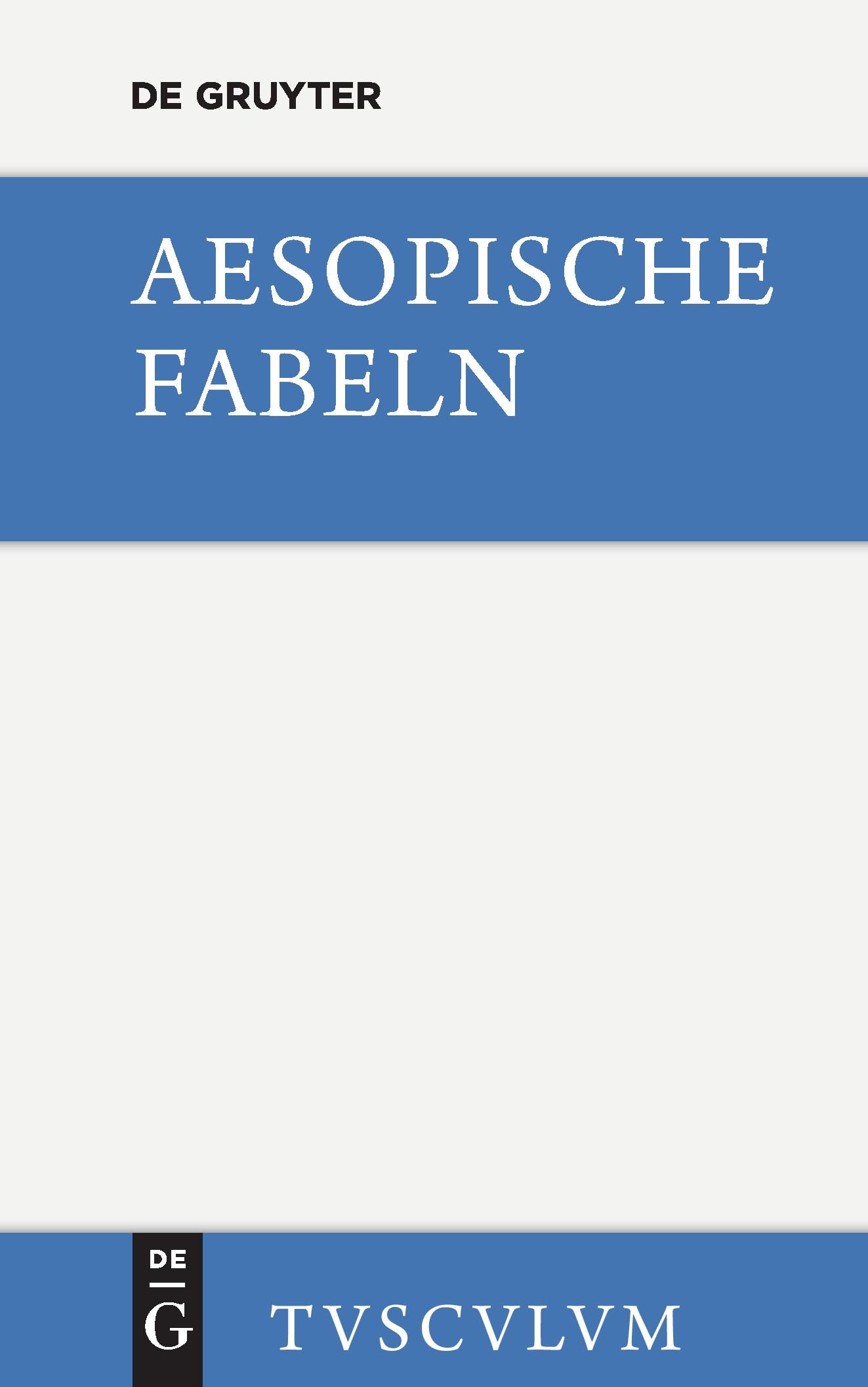 Cover: 9783110360400 | Aesopische Fabeln | Aesopus | Buch | 111 S. | Deutsch | 2014