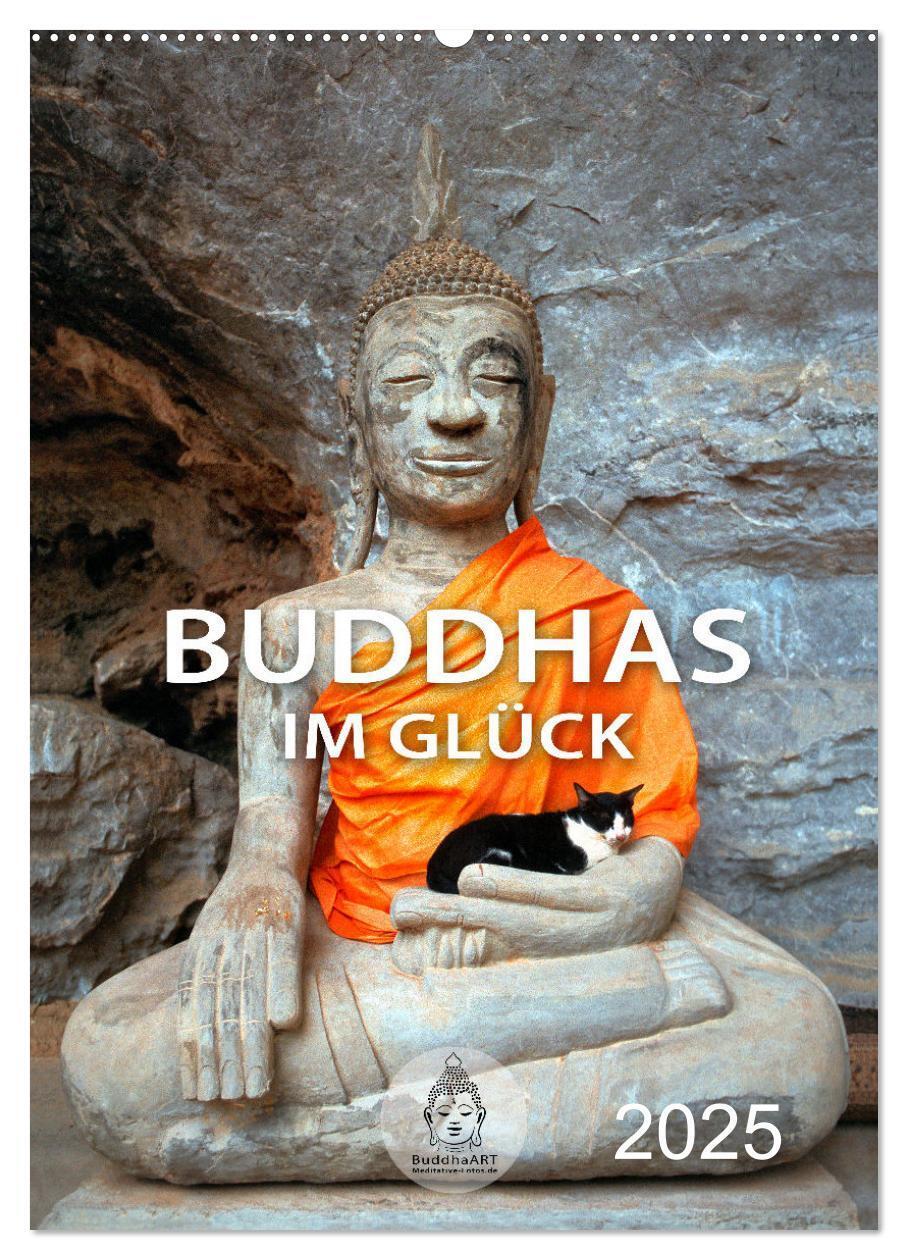 Cover: 9783435891511 | Buddhas im Glück (Wandkalender 2025 DIN A2 hoch), CALVENDO...