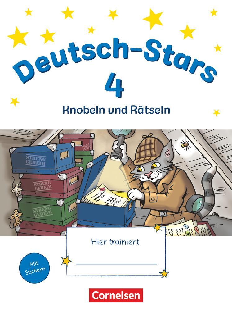 Cover: 9783060848133 | Deutsch-Stars 4. Schuljahr. Knobeln und Rätseln - Übungsheft. Mit...