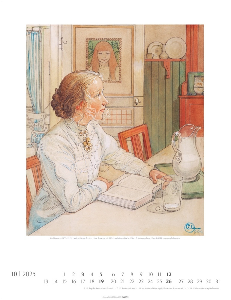 Bild: 9783839901137 | Carl Larsson Kalender 2025 | Larsson Carl | Kalender | Spiralbindung