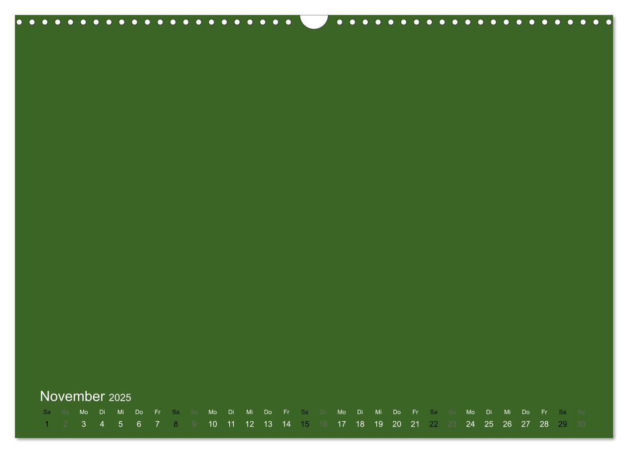 Bild: 9783435770120 | Bastelkalender - dunkel Grün (Wandkalender 2025 DIN A3 quer),...