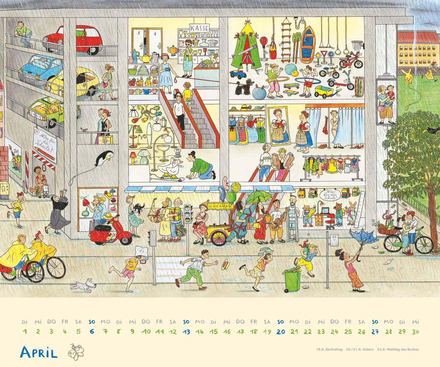 Bild: 4250809653143 | Wimmel-Kalender 2025 - DUMONT Kinderkalender - Wandkalender 60 x 50...