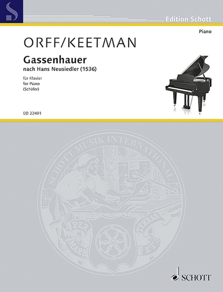 Cover: 841886027817 | Gassenhauer | nach Hans Neusiedler (1536) | Buch | Schott Music