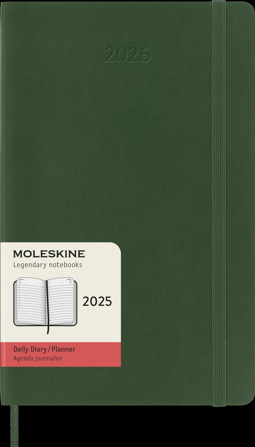 Bild: 8056999270780 | Moleskine 12 Monate Tageskalender 2025, Large/A5, 1 Tag = 1 Seite,...