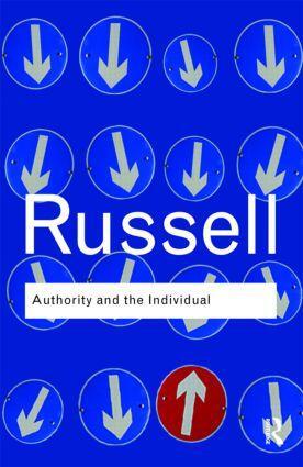 Cover: 9780415487337 | Authority and the Individual | Bertrand Russell | Taschenbuch | 2009