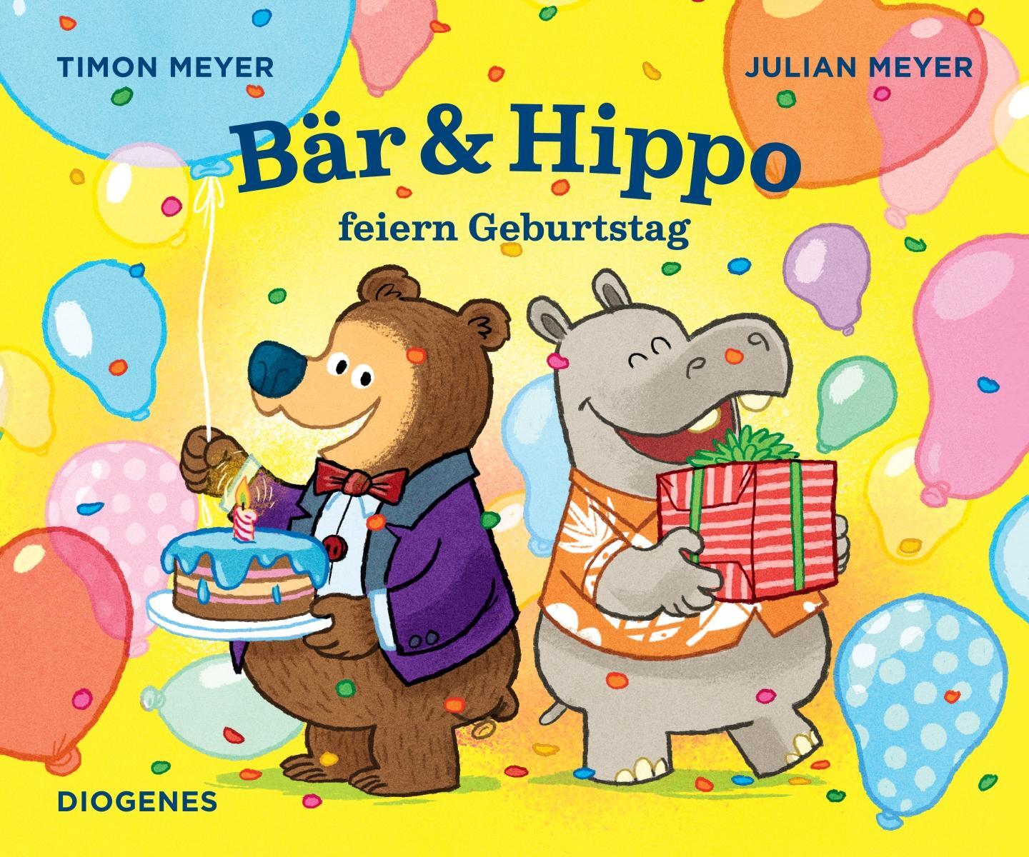 Cover: 9783257012897 | Bär & Hippo feiern Geburtstag | Timon Meyer (u. a.) | Buch | Deutsch