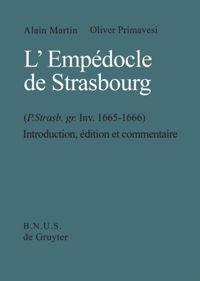 Cover: 9783110151299 | L'Empédocle de Strasbourg (P. Strasb. gr. Inv. 1665-1666) | Buch
