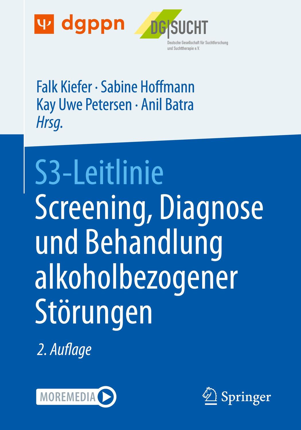 Cover: 9783662636763 | S3-Leitlinie Screening, Diagnose und Behandlung alkoholbezogener...