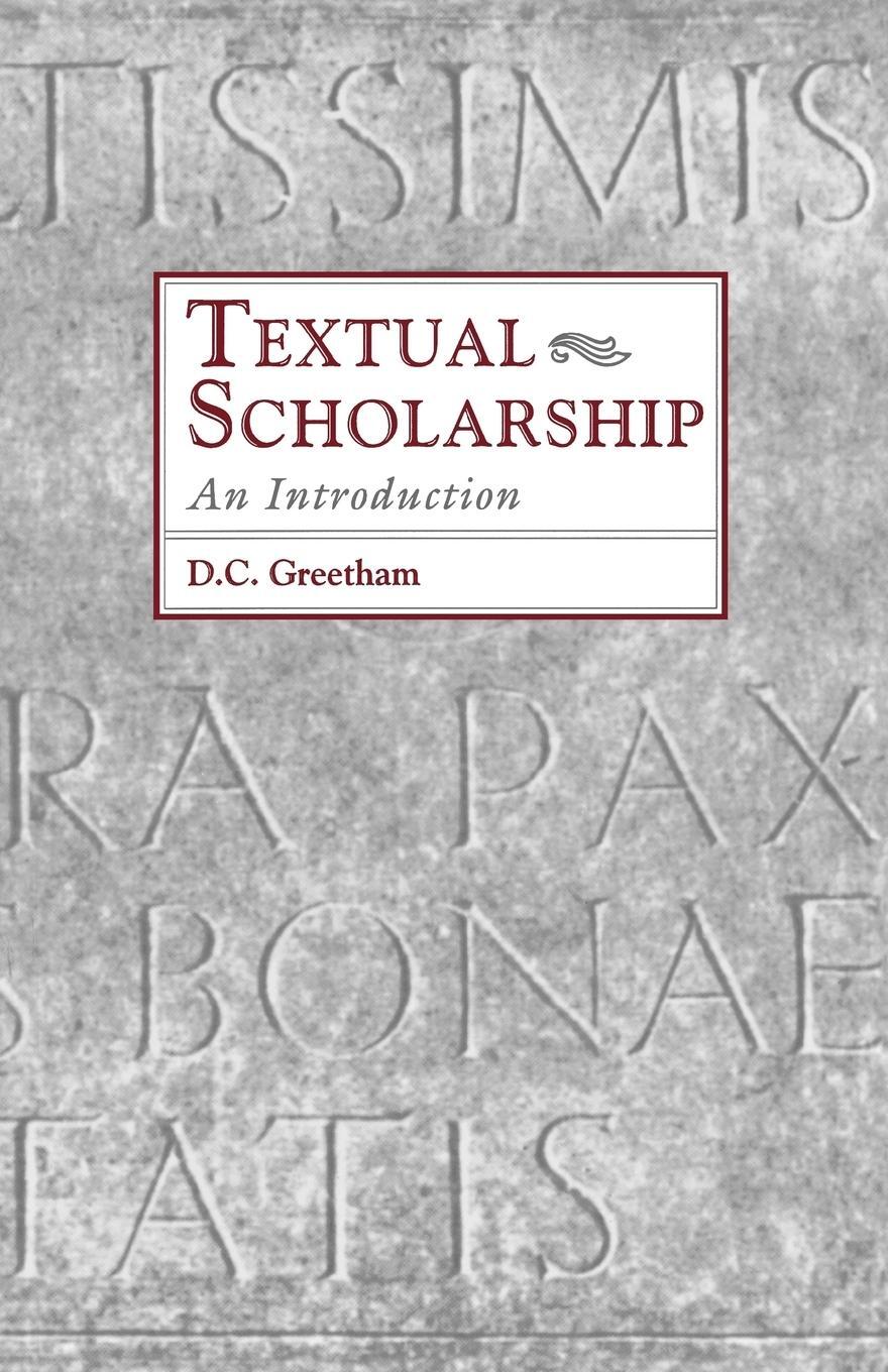 Cover: 9780815317913 | Textual Scholarship | An Introduction | David C. Greetham | Buch