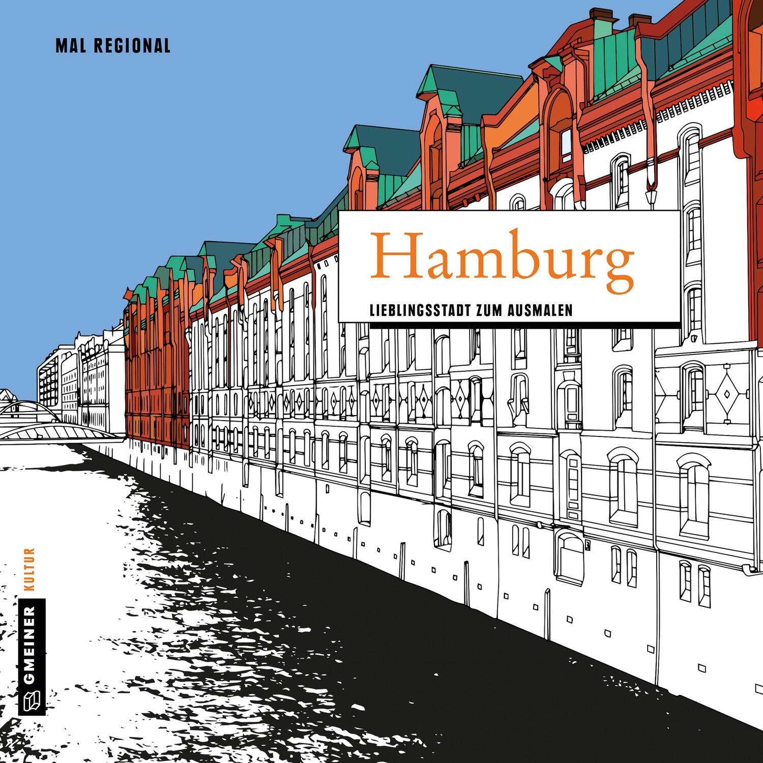 Cover: 9783839221754 | MALRegional - Hamburg | Lieblingsstadt zum Ausmalen | Taschenbuch