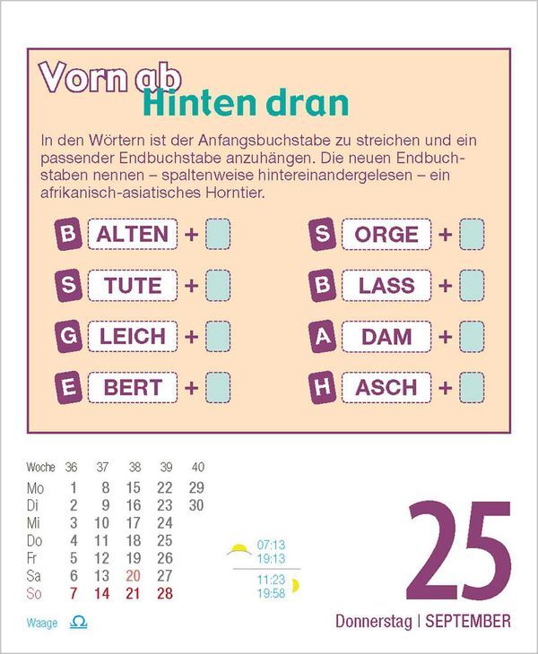 Bild: 9783731877462 | Rätsel und Denkspiele 2025 | Korsch Verlag | Kalender | 328 S. | 2025