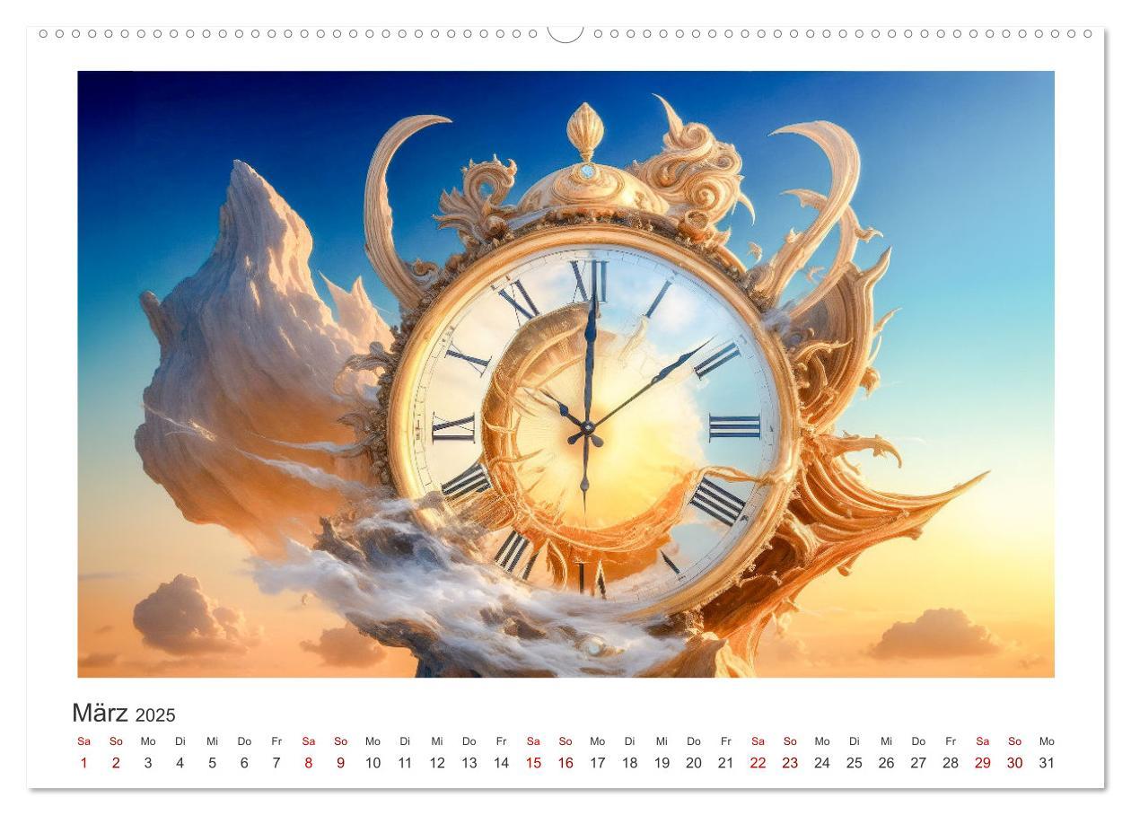 Bild: 9783383858390 | Zeit ist abstrakt (hochwertiger Premium Wandkalender 2025 DIN A2...