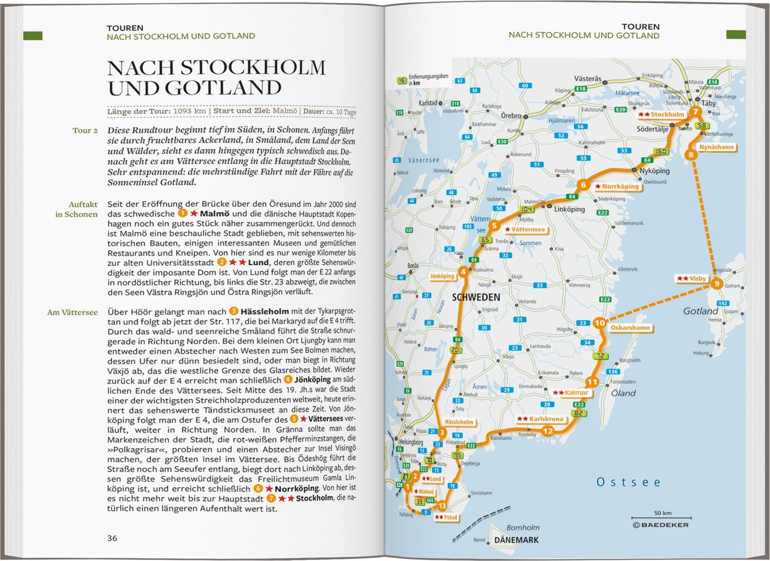Bild: 9783829718950 | Baedeker Reiseführer Schweden | mit praktischer Karte EASY ZIP | Buch