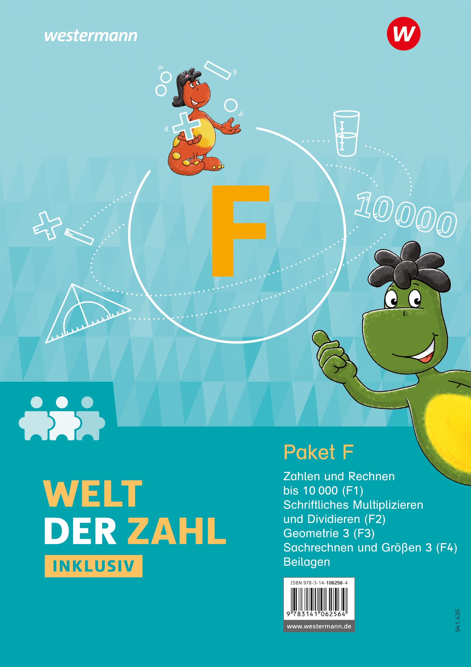 Cover: 9783141062564 | Welt der Zahl Inklusiv. Inklusionspaket F Hefte F1 bis F4 | Buch