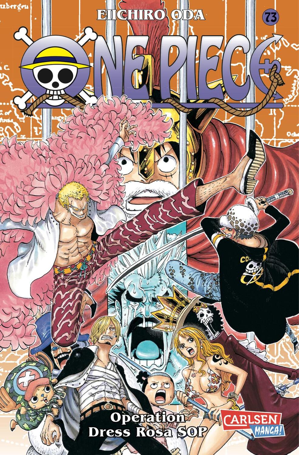 Cover: 9783551763778 | One Piece 73. Operation Dress Rosa SOP | Eiichiro Oda | Taschenbuch