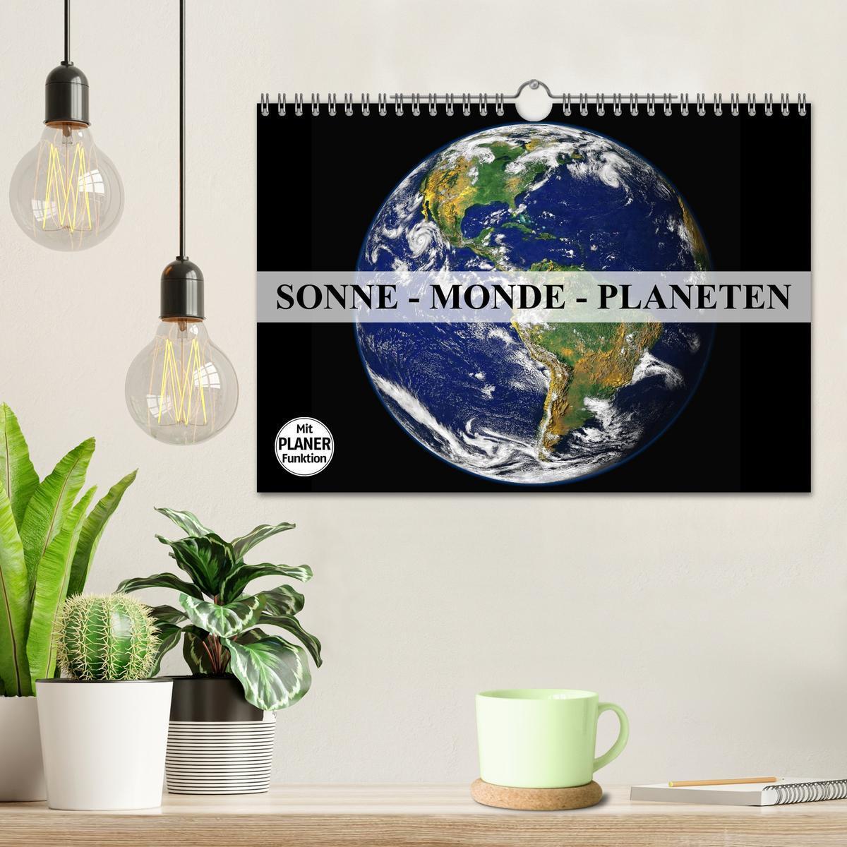 Bild: 9783435531134 | Sonne, Monde und Planeten (Wandkalender 2025 DIN A4 quer), CALVENDO...