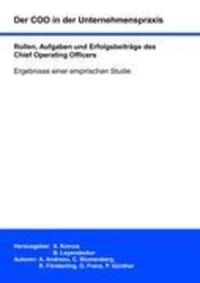 Cover: 9783839181768 | Der COO in der Unternehmenspraxis | Philipp Günther (u. a.) | Buch