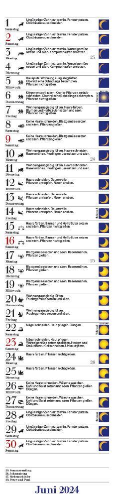 Bild: 9783731869078 | Mond-Langplaner Mit dem Mond im Rhythmus 2024 | Korsch Verlag | 13 S.