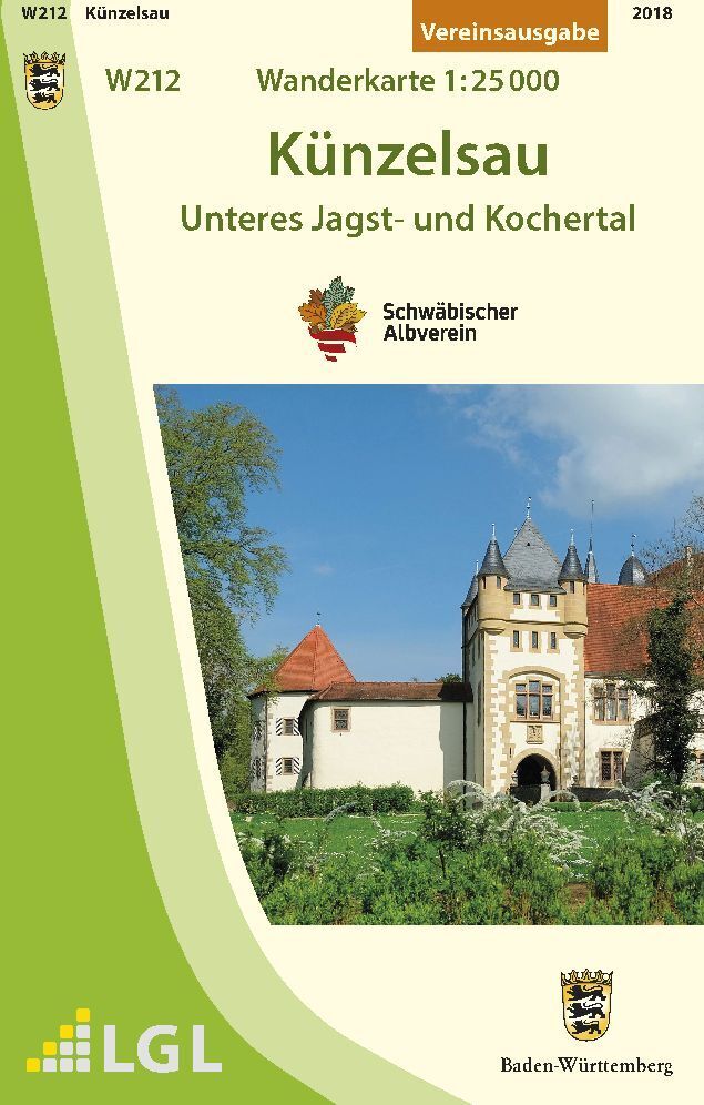 Cover: 9783920801971 | W212 Künzelsau - Unteres Jagst- und Kochertal | Wanderkarte 1:25.000