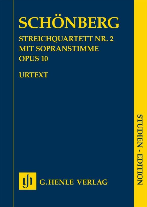 Cover: 9790201875422 | Schönberg, Arnold - Streichquartett Nr. 2 op. 10 mit Sopranstimme