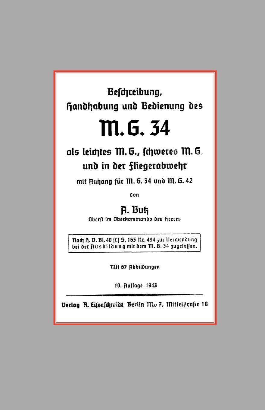 Cover: 9781843425182 | M.G.34 | A. Butz | Taschenbuch | Paperback | Englisch | 2002