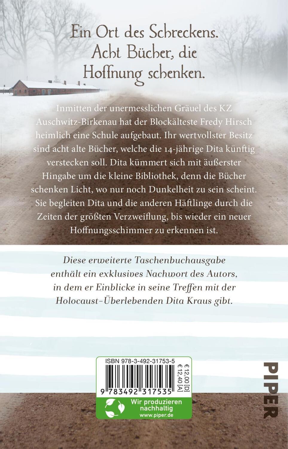 Rückseite: 9783492317535 | Die Bibliothekarin von Auschwitz | Antonio Iturbe | Taschenbuch | 2022